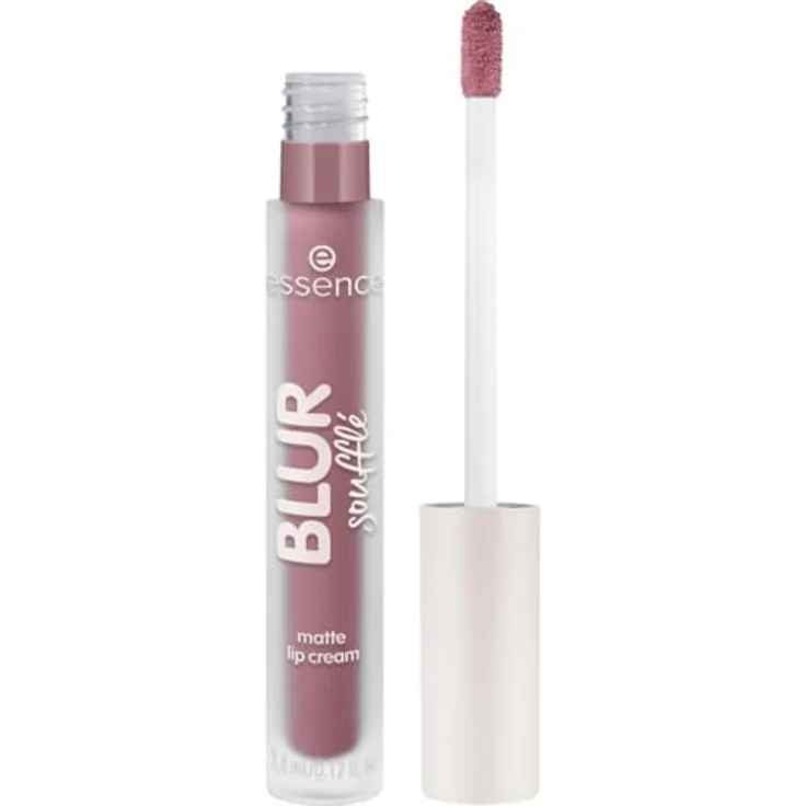 essence Blur Soufflé Matter Flüssig-Lippenstift, Farbton 06 Pillow Talking, 3.6 ml, langanhaltende matte Farbe, vegan und glutenfrei – Bild 1