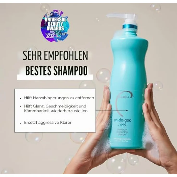 Malibu C Un-Do-Goo >pH 9 Shampoo, 1000ml - Original Shampoo zur gründlichen Reinigung und Entfernung von Produktablagerungen – Bild 3