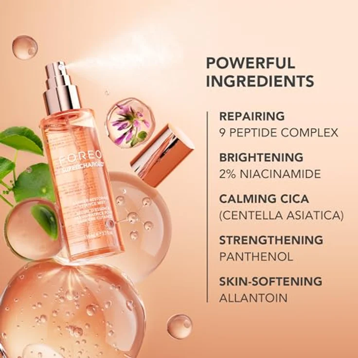 Foreo Nourishing Facial Mist Supercharged, Gesichtsserum mit Barrier Restoring Essence, 110 ml – Bild 3