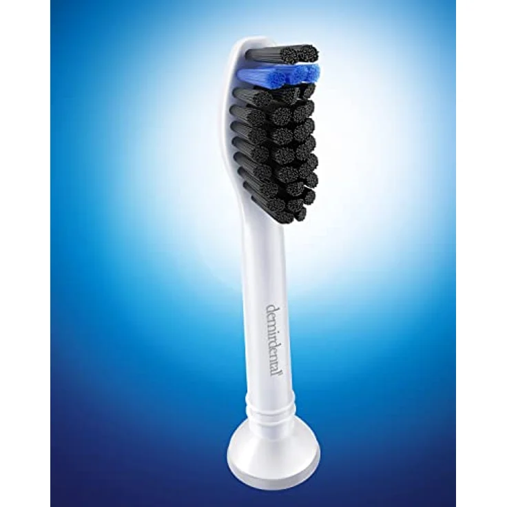 demirdental 8er Aktivkohle Aufsätze für Philips Sonicare, Medium Bürstenköpfe für natürliche Reinigung, weiß, entspricht HX9058m – Bild 2