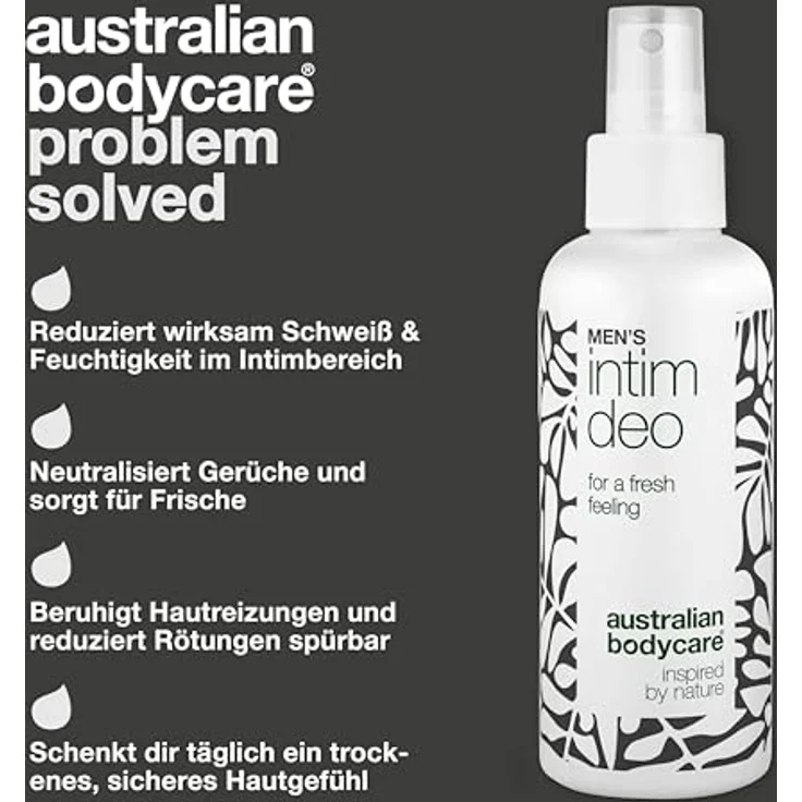 Australian Bodycare Intim-Deo für Männer, gegen Schweiß und Geruch im Intimbereich, sorgt für tägliche Frische und Trockenheit – Bild 3