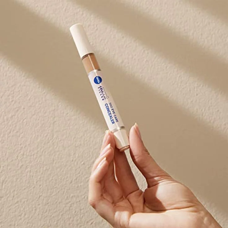 NIVEA Hyaluron Cellular Filler 3IN1 Augenpflege Concealer Mittel (4 ml), Anti-Age Concealer mit Hyaluron, Abdeckstift für Augenringe, Rötungen und Pickel – Bild 5
