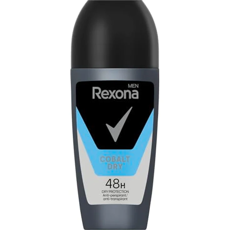 Rexona Men Deo Roll-On Cobalt Dry, 50 ml, Anti-Transpirant mit 48 Stunden Schutz gegen Körpergeruch und Achselnässe, alkoholfrei – Bild 1