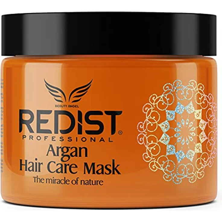 Redist Argan Hair Care Mask 500ml | Haarmaske mit Arganöl | reparierende Haarkur | Kur spendet Feuchtigkeit ohne das Haar zu beschweren | trockenes strapaziertes Haar | Haarpflege Creme mit Glanz – Bild 4