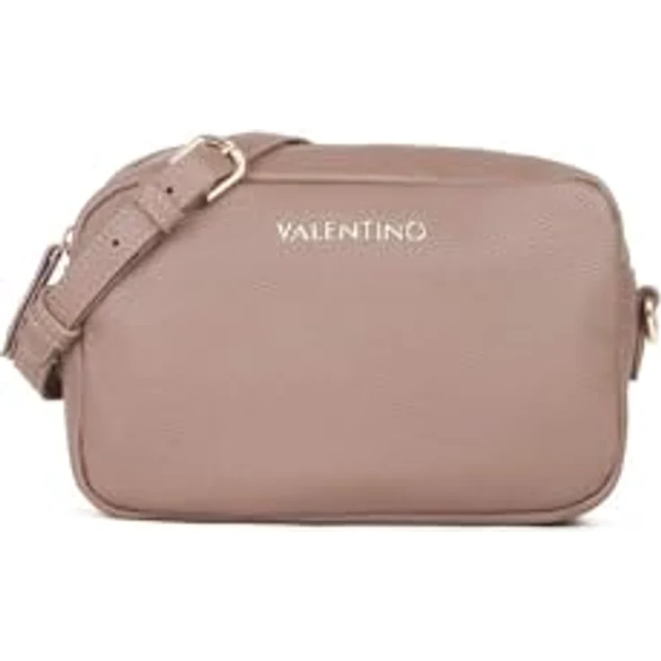 VALENTINO Brixton Soft Cosmetic Case with Strap, Kosmetiktasche aus hochwertigem Material, Taupe, 22 x 14,5 x 8 cm – Bild 1