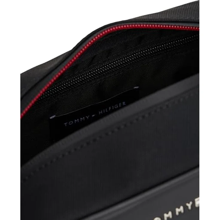 Tommy Hilfiger TH FOUNDATION WASHBAG, Men's Minibag, Hygienebeutel in schwarz mit praktischer Handschlaufe – Bild 4