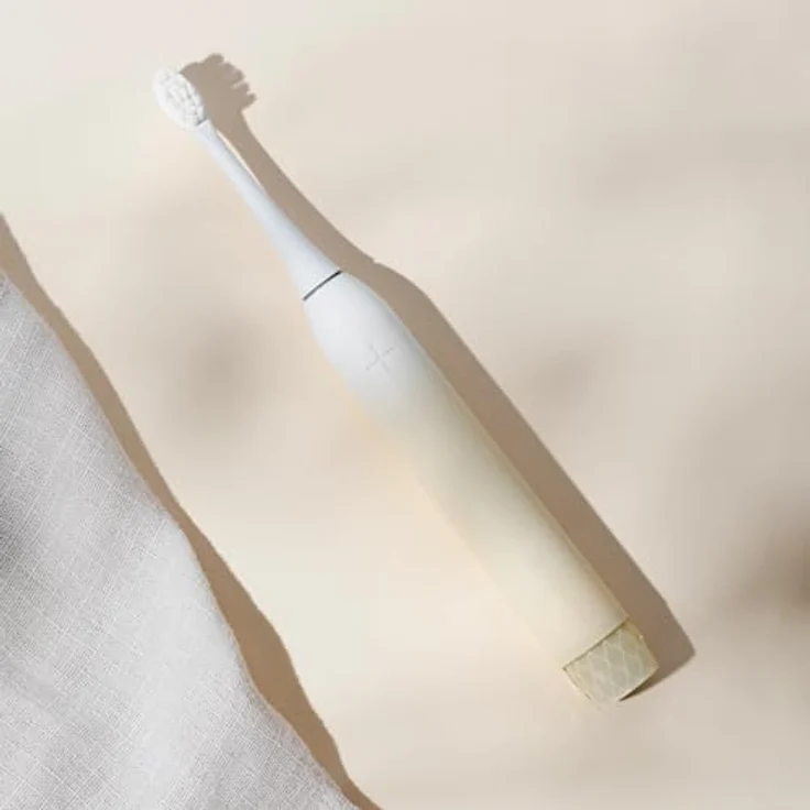 Be Lucent Prism Sonic Elektrische Zahnbürste Vanillecreme – 60 Tage Akkulaufzeit, Automatisches Ein-/Ausschalten, Smart-Timer, 3 Putzmodi, Drucksensor, IPX8 wasserfest – Bild 5