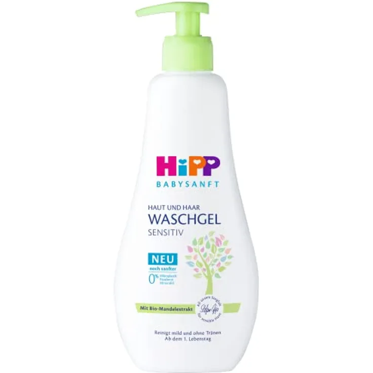 HiPP Babysanft Haut und Haar Waschgel, 400ml, 6er Pack (6 x 400ml)