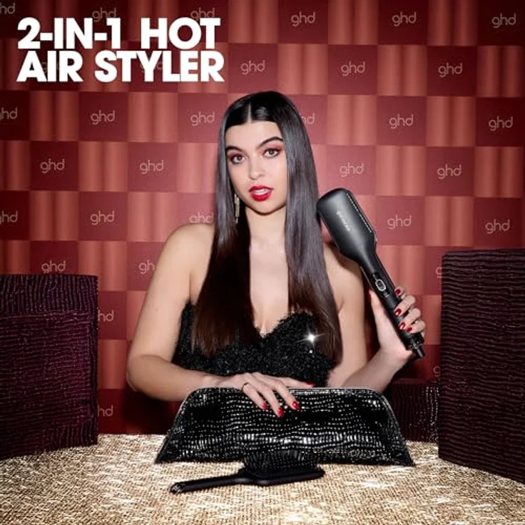 ghd duet style Geschenkset, 2-in-1 Hot Air Styler mit Air-Fusion™ Technologie und Paddle Brush, schwarz – Bild 3