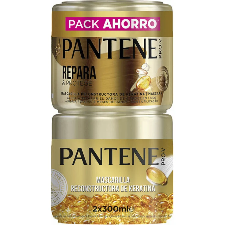 Pantene Masc Cap Repara & Protege, Haarmaske im Duopack mit 2 x 300 ml