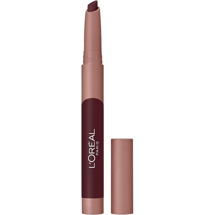 L’Oréal Paris Infaillible Matte Lip Crayon, ultramatte Lippenfarbe mit Jojobaöl, 2,5 g - Cherryfic 116