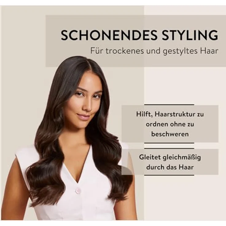 PARSA Beauty HAIR ID Anti-Frizz Sleek Kamm, Naturborsten für glänzende Frisuren, ergonomischer Griff, 100 % Recycling-Kunststoff – Bild 6