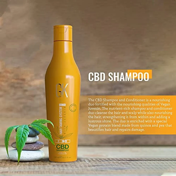 GK Hair CBD Shampoo, intensives, nährendes Shampoo mit CBD, 240 ml, für Damen – Bild 7