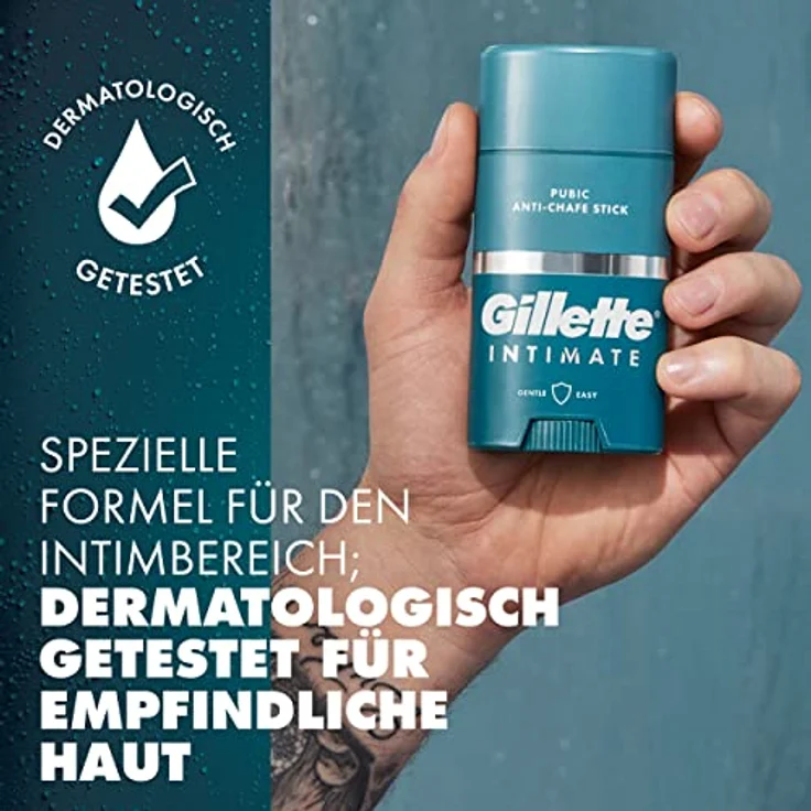 Gillette Intimate Anti-Scheuer Stick, 2er Pack (2x 48g), sanfte Formel für empfindliche Haut, schützt vor Reibung und Hautirritationen – Bild 4