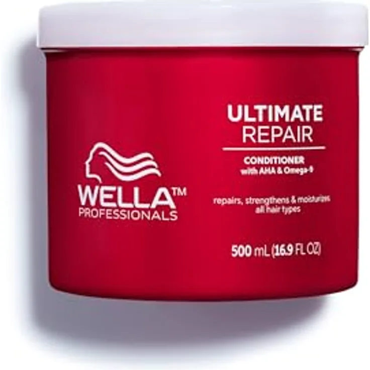 Wella Professionals Ultimate Repair tiefenwirksamer Conditioner - reparierende Haarspülung mit AHA und Omega 9 - feuchtigkeitsspendende Spülung für strapaziertes Haar - 500 ml