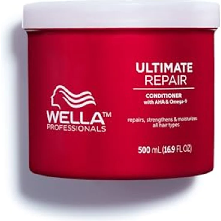 Wella Professionals Ultimate Repair tiefenwirksamer Conditioner - reparierende Haarspülung mit AHA und Omega 9 - feuchtigkeitsspendende Spülung für strapaziertes Haar - 500 ml – Bild 1