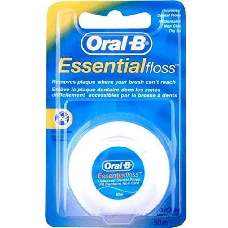 Oral-B Essentialfloss Zahnseide ungewachst 50 m Zahnseide/Flosser ungewachst – Bild 2