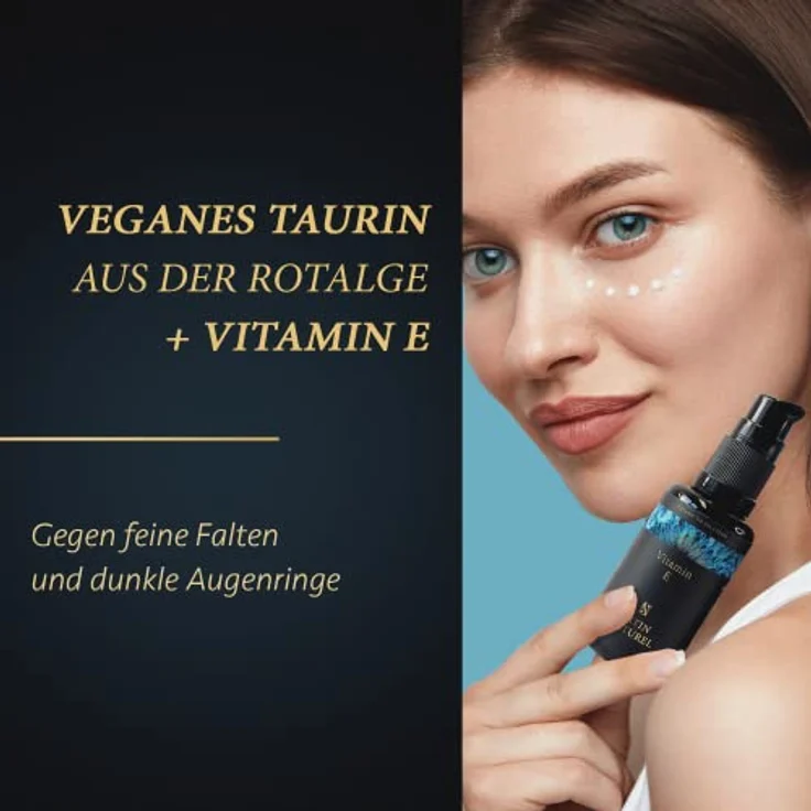 BIO Augencreme mit Aloe Vera + Hyaluron + Taurin + Vitamin E für Frauen 30ml - Augencreme gegen Falten und Augenringe Vegan - Augenringe entfernen Soforteffekt - Augen Lifting Booster - Eye Cream – Bild 5