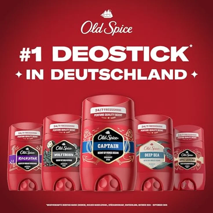 Old Spice Nightpanther Deostick, 6x50 ml, 24/7 Frische, Parfumqualität, 0% Aluminiumsalze, Geruchsschutz – Bild 5