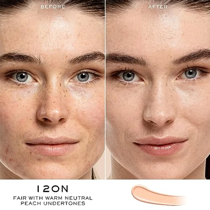 Lancôme Teint Idole Ultra Wear Care & Glow Serum Concealer, 13 ml - Mittlere Deckkraft, feuchtigkeitsspendend mit Hyaluron und Ceramiden – Bild 2