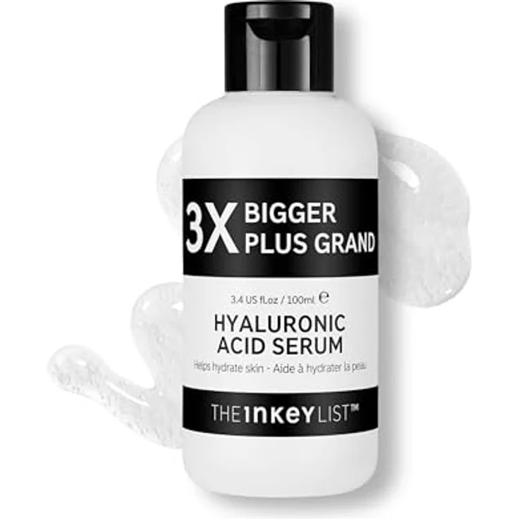 The INKEY List 2% Hyaluronsäure Hydrating Serum, Supersize 100 ml für Plumpung und Glättung der Haut, alle Hauttypen – Bild 1