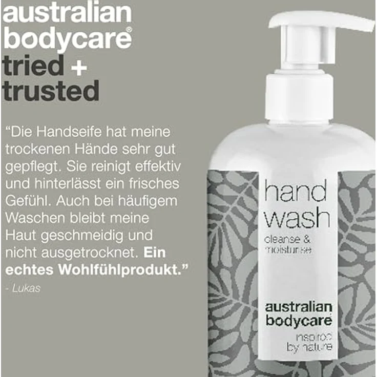 Teebaumöl Handseife 500 ml | Antibakterielle Teebaumöl Seife gegen trockene, rissige Hände | Natürliche Seife gegen schwitzige & juckende Hände | Tea Tree Oil Hand Wash | 100% Vegan – Bild 5