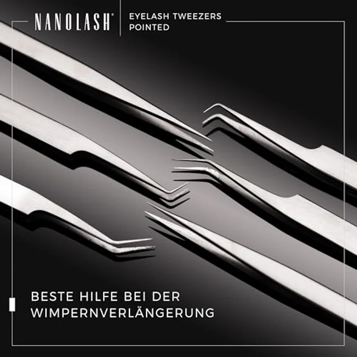 Wimpern Pinzette zur Isolierung Nanolash - Professionelle Wimpernverlängerungspinzette, Pinzette für falsche Wimpern, Wimpernpinzette für Wimpernverlängerung – Bild 5
