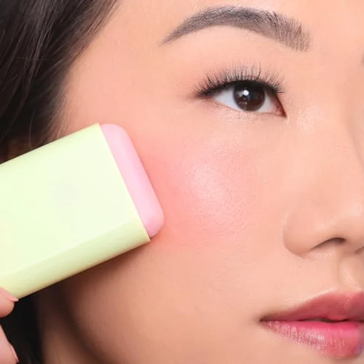 Pixi On The Glow Blush Cheektone Reaktiver Farbiger Stick mit Ginseng und Aloe Vera Extrakten, 19 g, 0,6 Unzen - Rouge & Bronzer, feuchtigkeitsspendende Rötung in farbigem Balken ohne Parabene – Bild 3