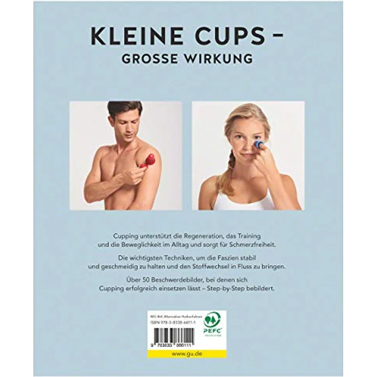 BellaBambi® Cupping Bundle, FASZIO Cupping-Set mit 2 Silikon-Fasziencups und Buch zur Anwendung, biokompatibel, Made in Germany – Bild 5