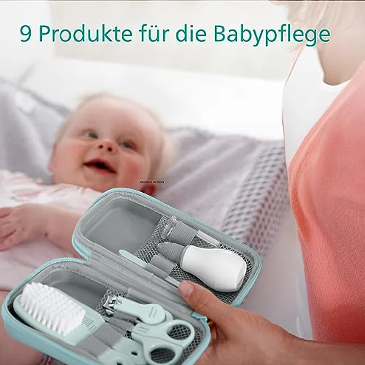 Philips AVENT Babypflege-Set SCH401/00, Nasensauger, Fingerzahnbürste, Nagel- und Haarpflegeset – Bild 6