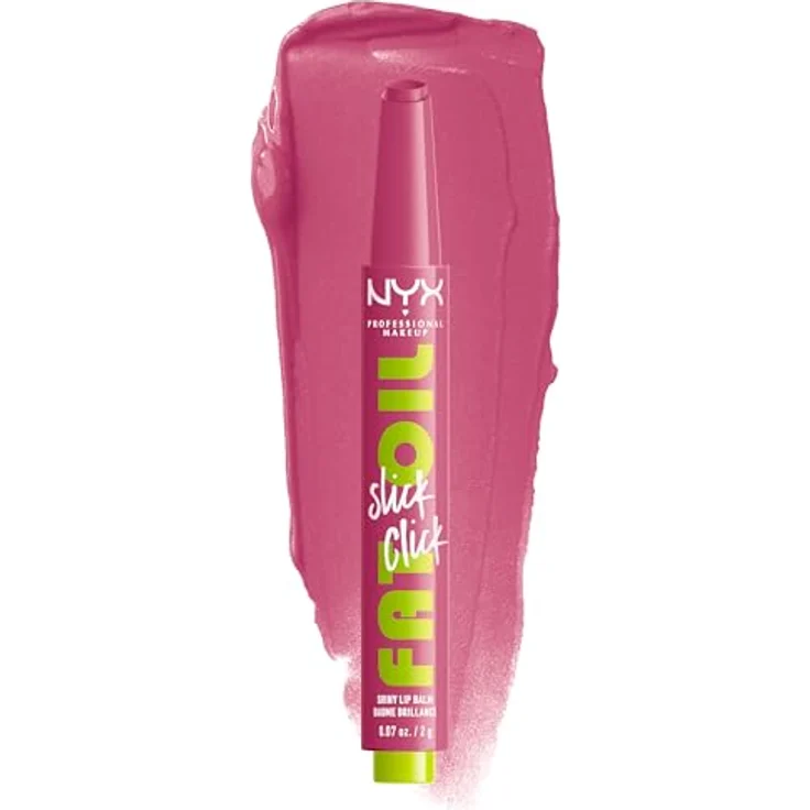 NYX Professional Makeup Fat Oil Slick Click, tönender Lippenbalsam in 07 DM Me, 2 g, pflegt und glättet die Lippen – Bild 1