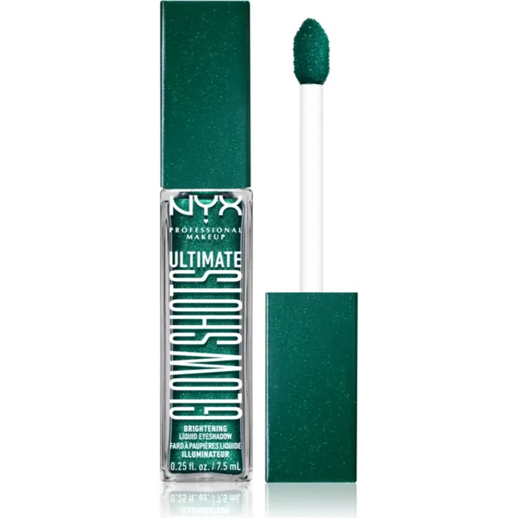 NYX Professional Makeup Ultimate Glow Shots, Flüssig-Lidschatten mit Glitzereffekt, Farbton 22 Watermelon Wealth, 7,5 ml