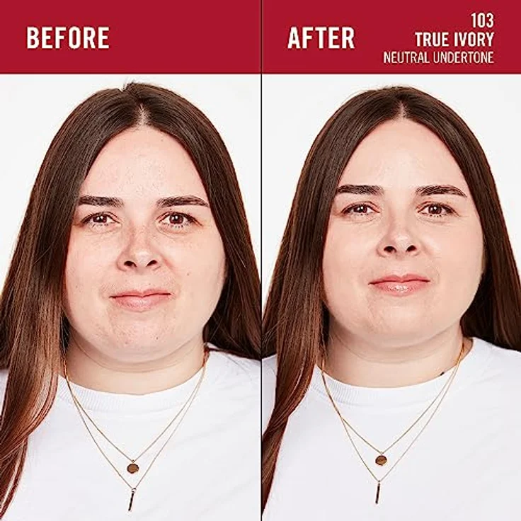 Rimmel London Lasting Finish 35H 103 True Ivory Foundation, langanhaltend, feuchtigkeitsspendend, vegane Formel, hohe Deckkraft, 30 ml – Bild 3