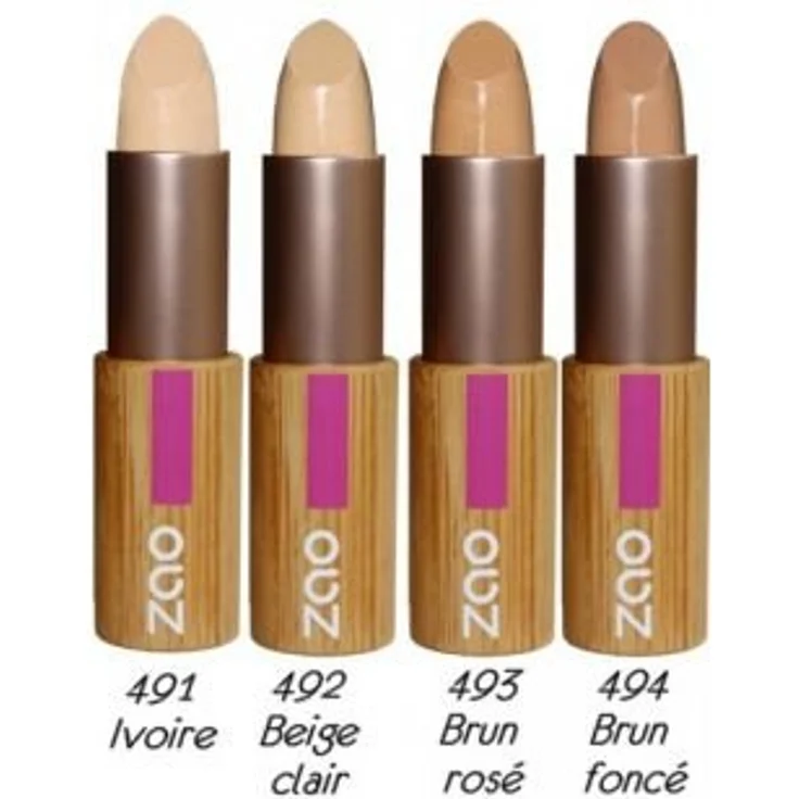 Zao Concealer Refill Stick, 3,5 g in hellem Nudeton, hohe Deckkraft für Unreinheiten und Augenringe – Bild 2