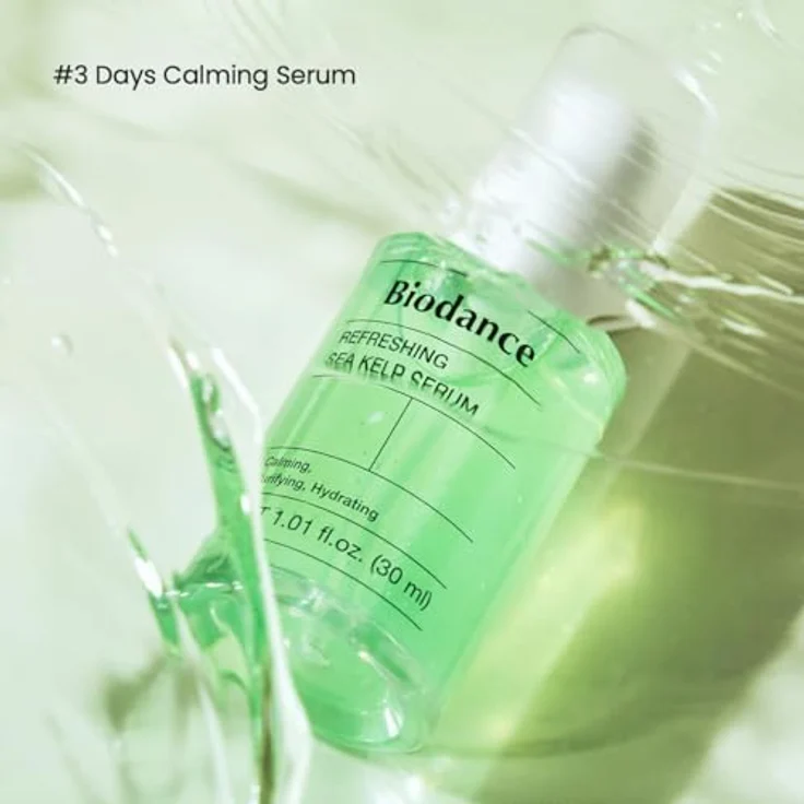 Biodance Refreshing Sea Kelp Serum, Gesichtsserum mit Niacinamid und Vitamin E, 30 ml, feuchtigkeitsspendend und porenverfeinernd – Bild 2