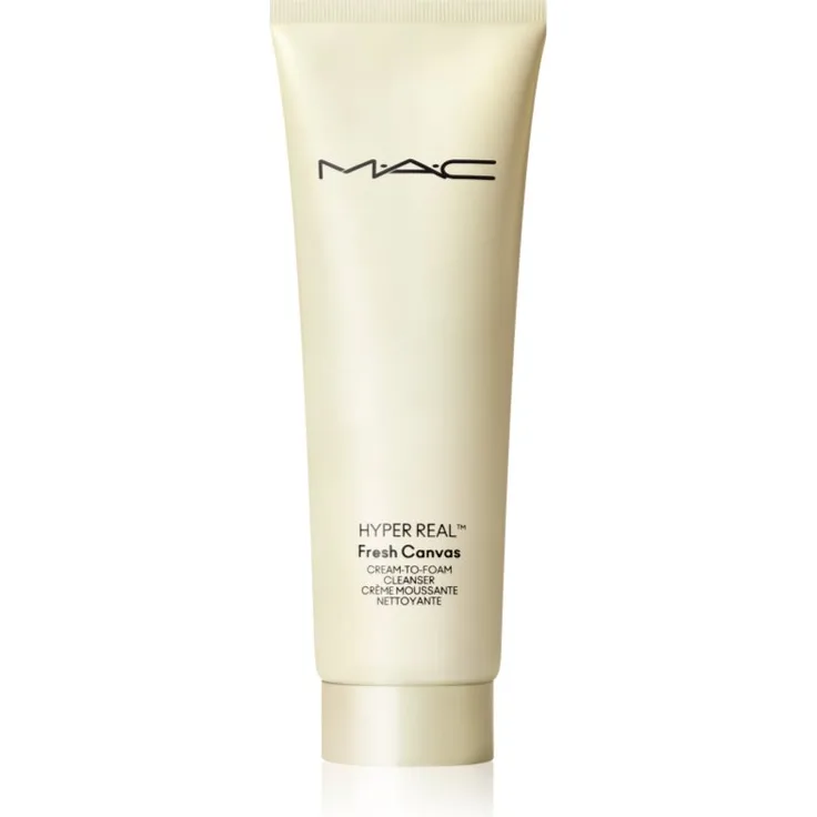 MAC Cosmetics Hyper Real Cream-To-Foam Cleanser, hydratisierender Reinigungsschaum mit Hyaluronsäure, 125 ml