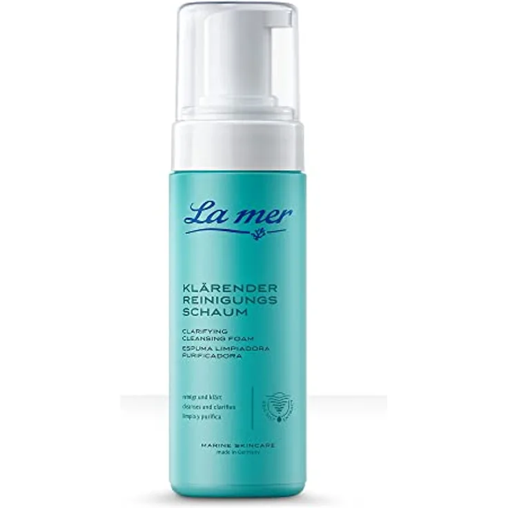 La mer Klärender Reinigungsschaum - Tiefenreinigender Reinigungsschaum - Spendet Feuchtigkeit - Befreit die Haut von Make-up, Schmutzpartikeln und Hautablagerungen - Zart duftend - 150 ml
