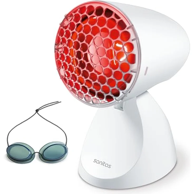 Sanitas SIL06 Infrarotlampe mit Dauerstufe, 100W Licht- & Wärmetherapie – Bild 2