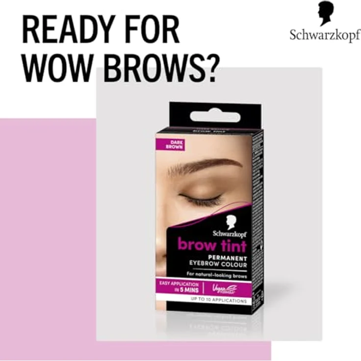 Schwarzkopf Brow Tint Permanent Eye Brow Color 4 - 1 Dunkelbraun Tönung 17 ml – Bild 4