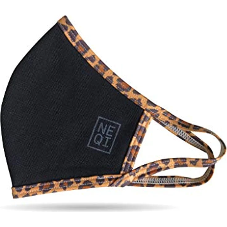 NEQI Mund- und Nasenmaske Black Leo 3.Stk - Größe S-M – Bild 2