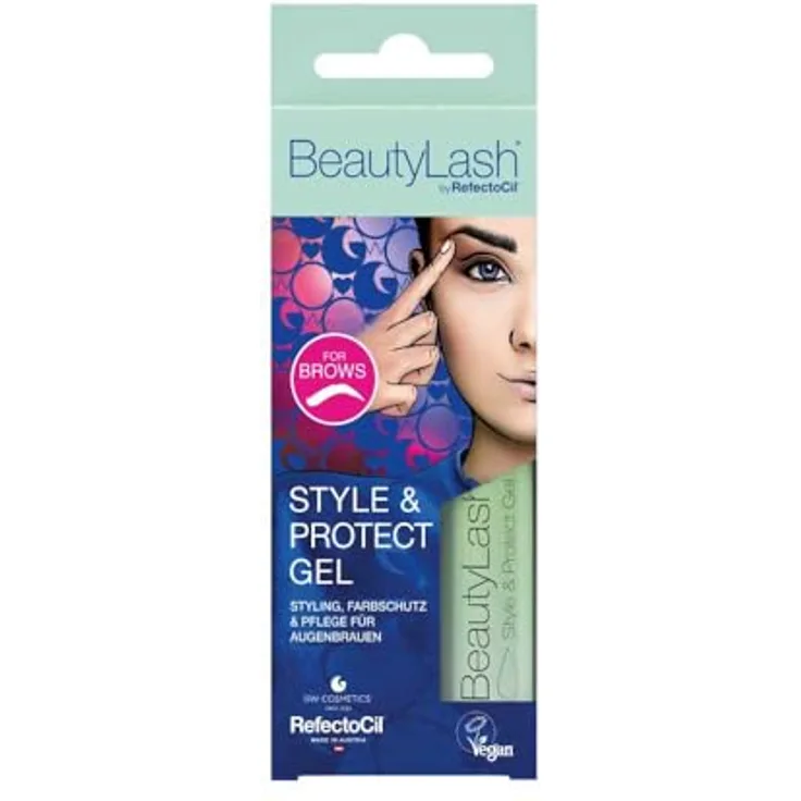 RefectoCil BeautyLash Style & Protect Gel Fixierspray für Augenbrauen, transparent, 6 ml, fixiert und formt zuverlässig
