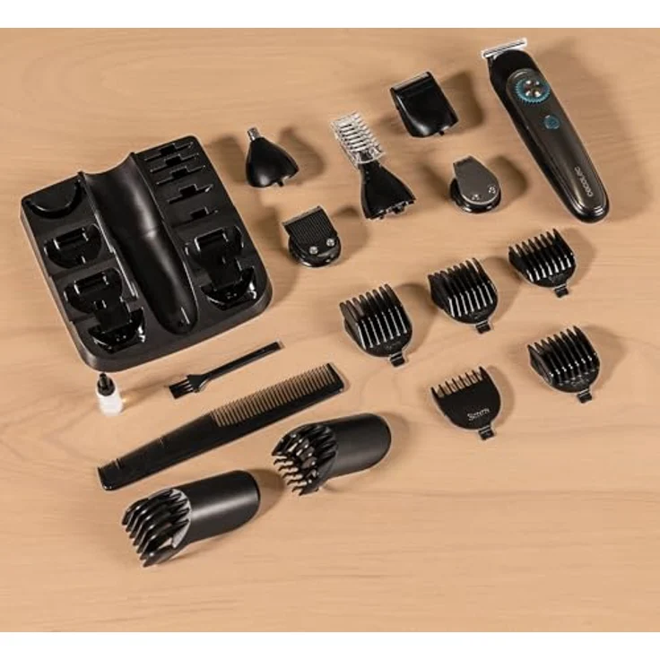 Cecotec Barbero Precisioncare, Multigrooming Trimmer mit 5 Längenschritten, kabellos, nass- und trockenanwendbar, Schwarz – Bild 9