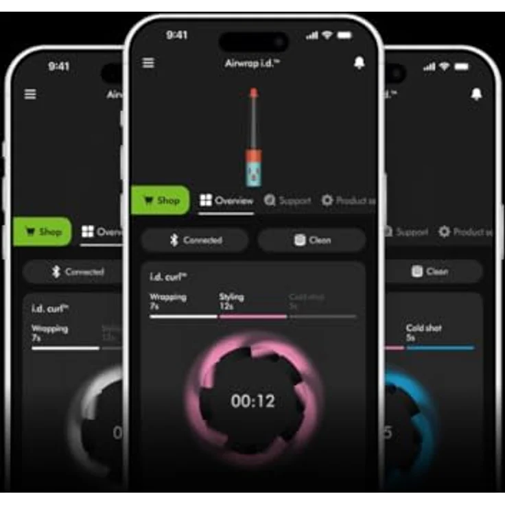 Dyson Airwrap i.d.â„¢ Multi-Haarstyler und -trockner, in Red Velvet, Stylen, Trocknen und Locken ohne Hitze schädigen, mit Bluetooth® und Coanda Effekt – Bild 8