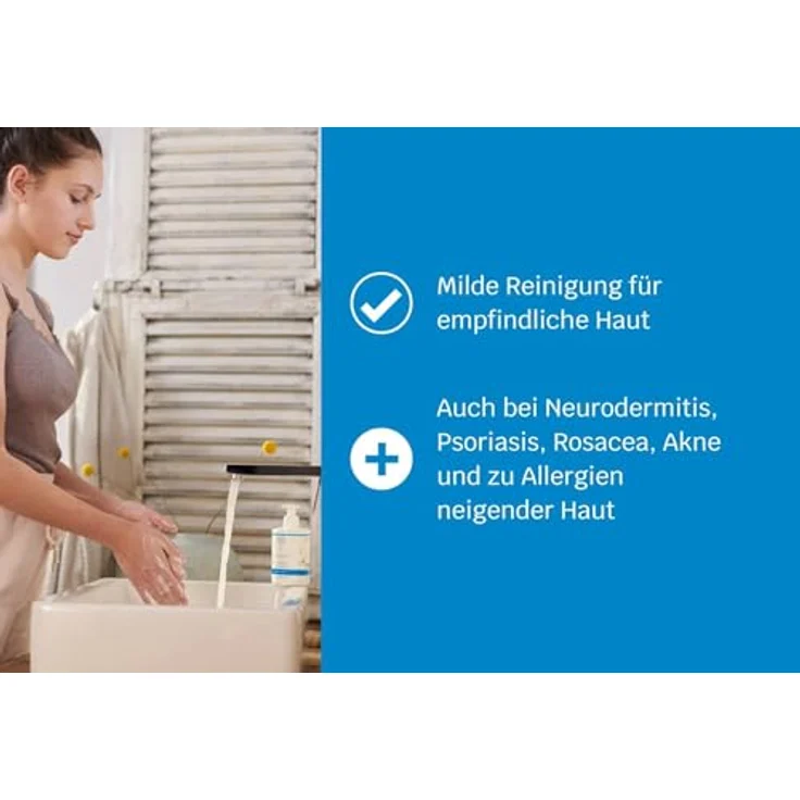SIRIDERMA Waschlotion | Basisches Waschgel für Gesicht, Hände und Körper | Auch bei trockener Haut und Neurodermitis (ohne Parfum, 300 ml) – Bild 5