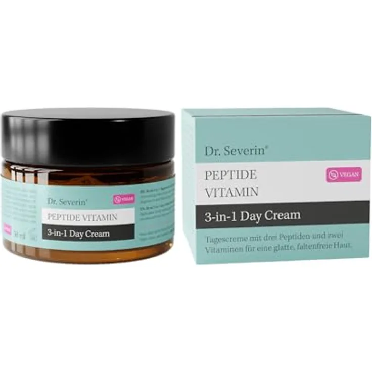 Dr. Severin Peptide Vitamin 3-in-1 Day Cream 50 ml I Vegan Retinol (Bakuchiol) I Niacinamide (Vitamin B3) I Hyaluronsäure I Lifting Effekt