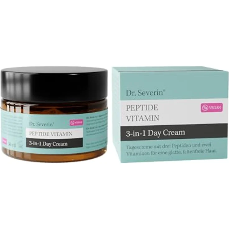 Dr. Severin Peptide Vitamin 3-in-1 Day Cream 50 ml I Vegan Retinol (Bakuchiol) I Niacinamide (Vitamin B3) I Hyaluronsäure I Lifting Effekt – Bild 1