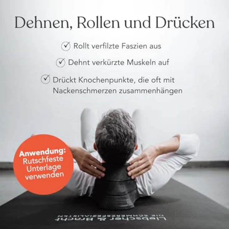 Liebscher & Bracht Nackenretter, 3-tlg. Nacken-Massagegerät mit Aufsatz und zwei Sockeln, inkl. 3 Monate Zugang zur Liebscher & Bracht App – Bild 2