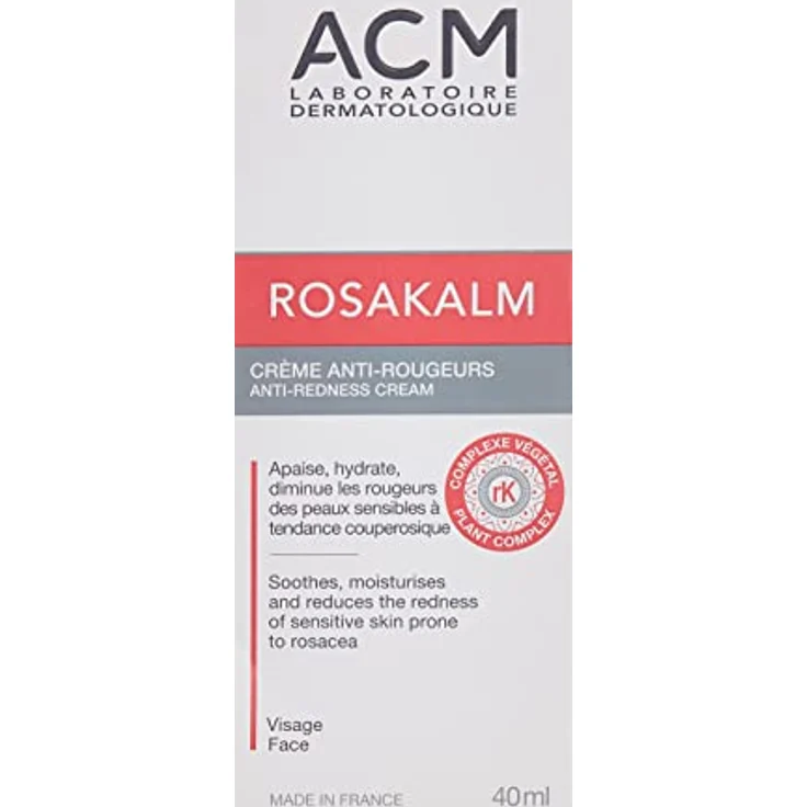 ACM Rosakalm Creme gegen Rötungen, feuchtigkeitsspendende Gesichtscreme für empfindliche Haut, beruhigende Wirkung und Make-up-Grundlage – Bild 2