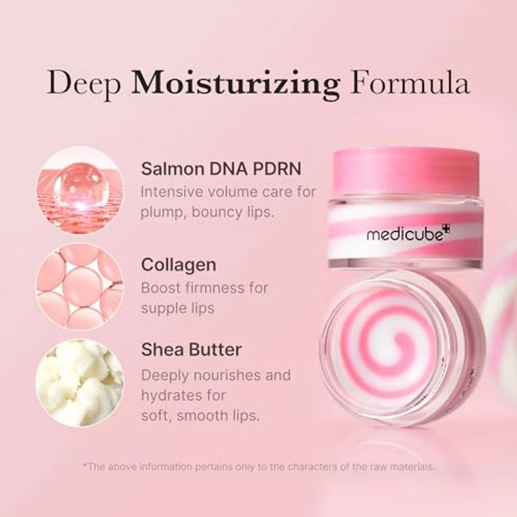 Medicube PDRN Lippenpflege Schlafmaske Glow Balm mit Salmon PDRN, Kollagen und Sheabutter für langanhaltende Feuchtigkeit und glatte Lippen – Bild 5