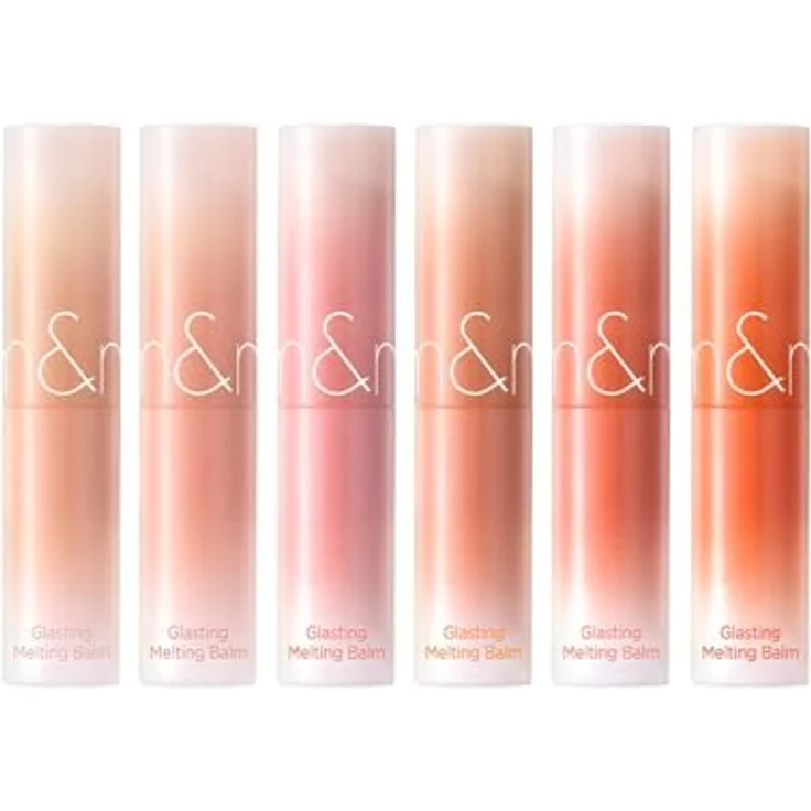 rom&nd Glasting Melting Balm (NEW) 6 Farben, Hochpigmentierter Lippenbalsam mit Glanz, Vegan, Translucid, 3.5g (15 Pecan Brew) – Bild 5